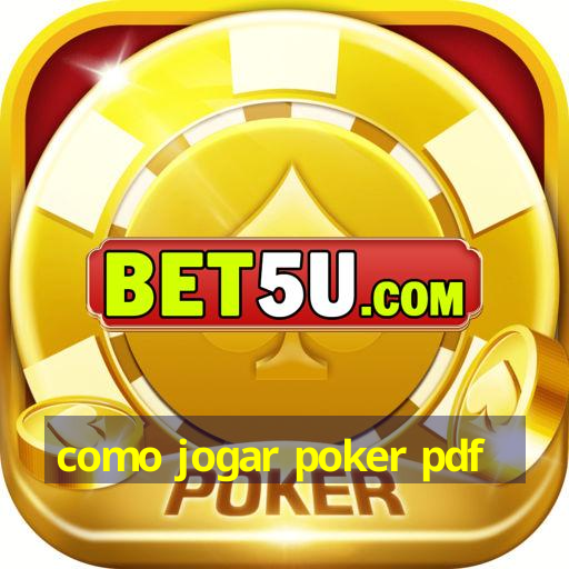 como jogar poker pdf